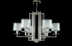 Подвесная люстра Crystal Lux Nicolas NICOLAS SP-PL6 NICKEL/WHITE