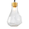 Подвесной светильник Delight Collection KR1197 KR1197P-1 brass/clear