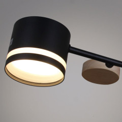 Люстра на штанге Reluce 68730-0.3-08 GX53 BK+WOOD