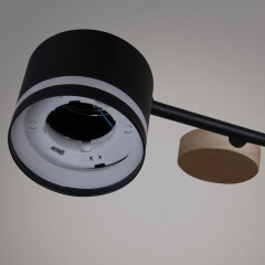 Люстра на штанге Reluce 68730-0.3-08 GX53 BK+WOOD