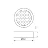 Фильтр сетчатый с посадочным кольцом Arlight LGD-HONEYCOMB-RING-R85 (WH) 046765