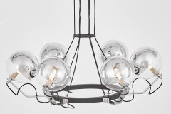 Подвесная люстра Lumina Deco LDP 9110-6 BK+CHR