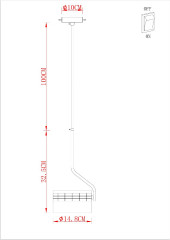 Подвесной светильник Arte Lamp Mosaic A2094SP-1BK