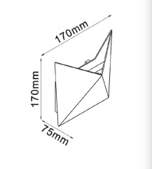 Уличный настенный светильник DesignLed GW-A816-7-BL-NW 003196