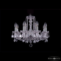 Подвесная люстра Bohemia Ivele Crystal 1402/8/160 Ni Leafs
