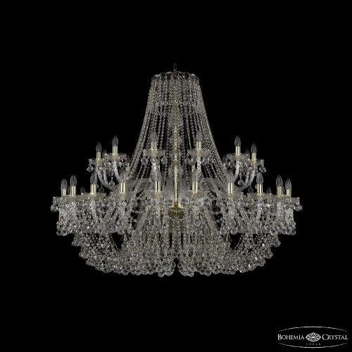 Подвесная люстра Bohemia Ivele Crystal 1409/24+12/530 G