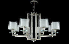 Подвесная люстра Crystal Lux Nicolas NICOLAS SP-PL8 NICKEL/WHITE