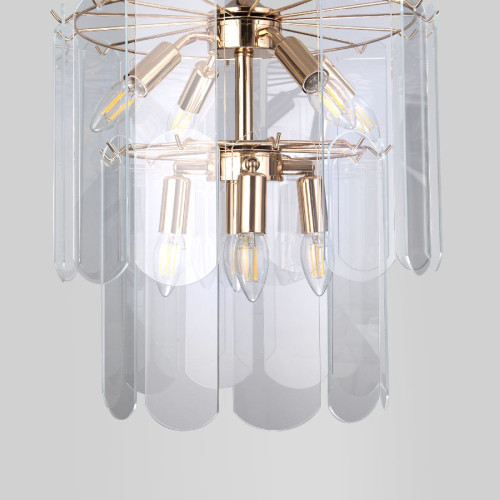 Подвесная люстра Eurosvet Claire 60170/8 золото Smart a069011