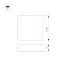 Потолочный светильник Arlight IM-QUADRO-EMERGENCY-3H-S600x600-64W Day4000 (WH, 120 deg, 230V) 041045