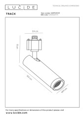 Трековый однофазный светильник Lucide Track 22975/01/31