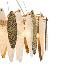 Подвесная люстра Natali Kovaltseva TRIADA 81409/8C GOLD WHITE