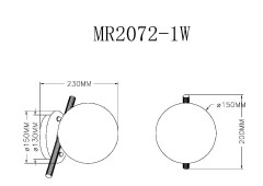 Бра Myfar Francis MR2072-1W