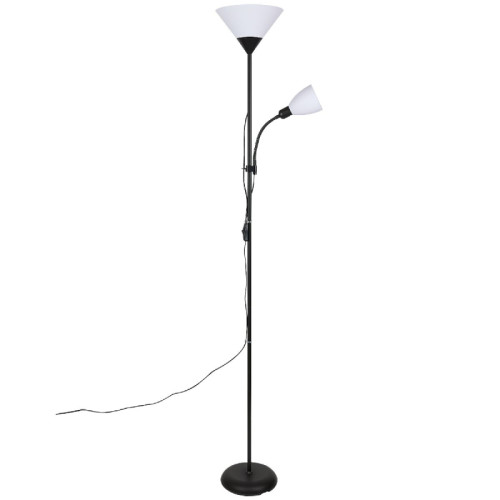 Торшер Uniel UML-T520 E27+E14 BLACK/WHITE UL-00010194