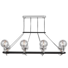 Подвесная люстра Lumina Deco LDP 9110-8-PR BK+CHR