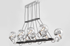 Подвесная люстра Lumina Deco LDP 9110-8-PR BK+CHR