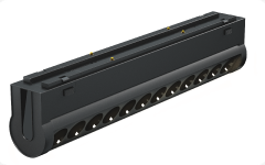 Трековый магнитный светильник iLedex Vision 4825-041-L209-12W-36DG-3000K-BK