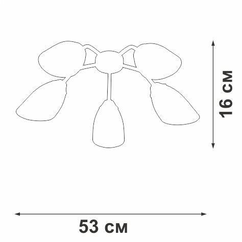 Потолочная люстра Vitaluce V31950/5PL