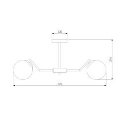 Потолочная люстра Eurosvet Frost 70154/6 хром