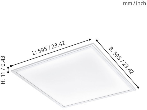 Потолочный светодиодный светильник Eglo Salobrena 1 96153