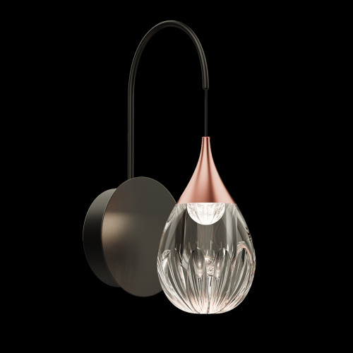 Настенный светильник MB24001004-1A copper/clear
