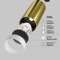 Трековый однофазный светильник Maytoni Focus Led TR021-1-12W3K-W-BBS