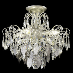 Потолочный светильник Crystal Lux ESMIRALDA PL4 SILVER