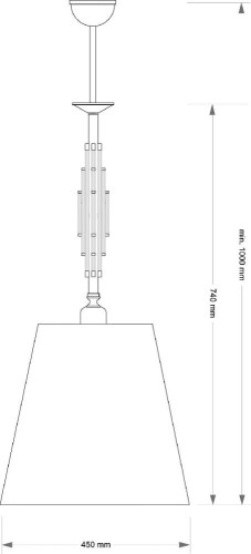 Подвесной светильник Kutek Fellino FEL-ZWD-1(BN/A)