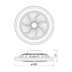 Люстра-вентилятор Mantra Gamer 8292