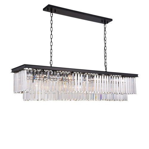 Люстра Odeon 12C/P black/clear