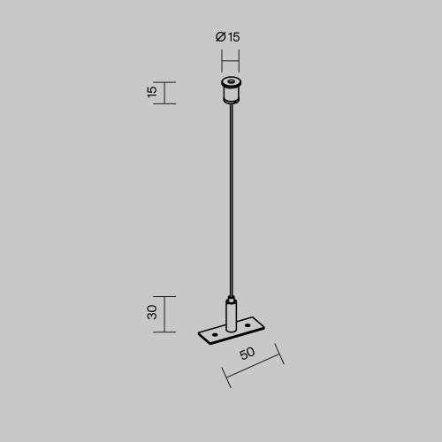 Гибкий подвес для уличной трековой системы Maytoni Elasity IP O-TR001-PW-H2M