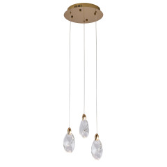 Подвесной светильник OD2439-3 gold/clear