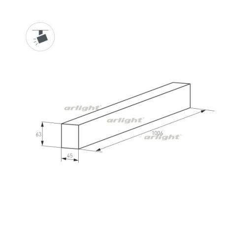 Шинопровод Arlight MAG-TRACK-4563 026904(1)