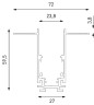 Шинопровод встраиваемый Lumker SY-LINK-20T2-2.5-BL 019296