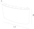 Уличный настенный светильник Arte Lamp Bosto A3722AL-2BK