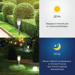 Уличный светильник на солнечной батарее Эра SL-SS38-GLOW-2 Б0032578