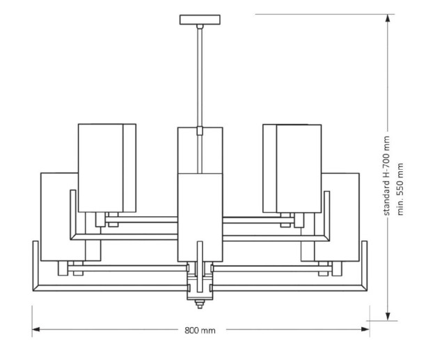 Люстра на штанге Kutek Mood Nemi NEM-ZW-10 (T)