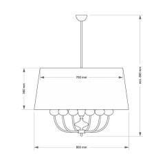 Подвесная люстра Kutek Mood Narni NAR-ZW-3 (CZ)