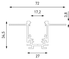 Шинопровод встраиваемый Lumker SY-LINK-20T2S-2.5-WH 019269