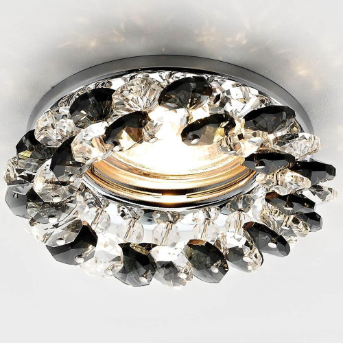 Встраиваемый светильник Ambrella Light Crystal K206 BK/CH