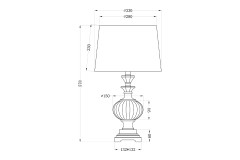 Настольная лампа Garda Decor 22-86946