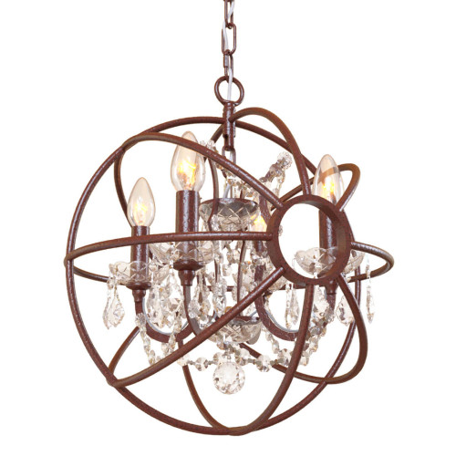 Подвесная люстра LOFT IT Foucaults orb crystal Loft1897/4