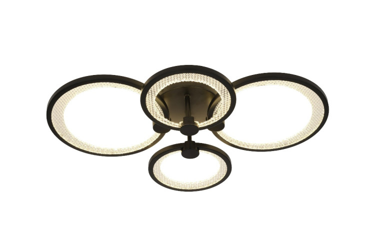 Потолочный светильник Эра Модерн Odry CLL-1-78W 3K-6,5K RC BK