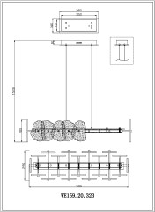 Подвесная люстра Wertmark Nicola WE159.20.323