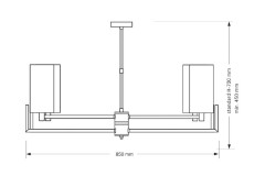 Люстра на штанге Kutek Mood Nemi NEM-ZW-4 (N)