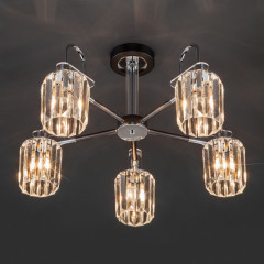 Люстра на штанге Eurosvet 70090/5 графит Smart a045141