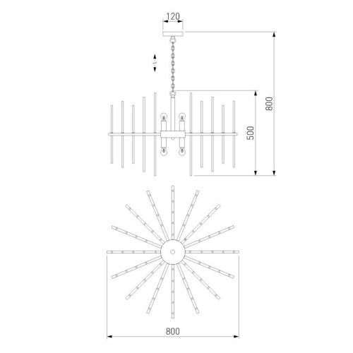 Подвесная люстра Bogates Allure 355/8 Smart