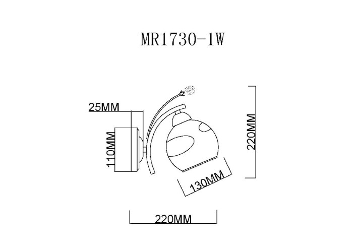 Бра MyFar Stella MR1730-1W