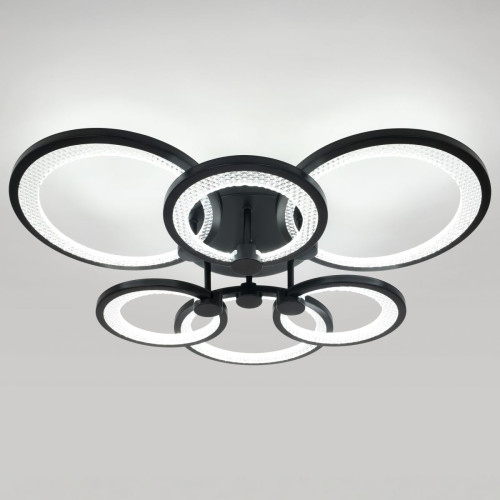 Потолочный светильник Эра Модерн Odry CLL-1-117W 3K-6,5K RC BK