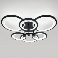 Потолочный светильник Эра Модерн Odry CLL-1-117W 3K-6,5K RC BK