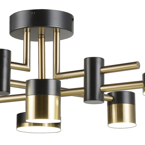Потолочная люстра Natali Kovaltseva LED LAMPS 81368 GOLD BLACK